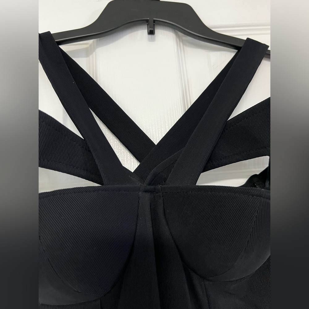 The Indecent Proposal Dress. Gorgeous Black Semi Formal Maxi Dress. - Picture 4 of 11